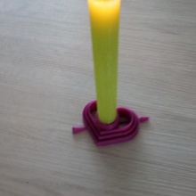 cuore possessore di candela casa il supporto gadget 3d print model - Mito3D