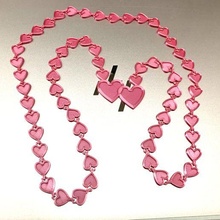 heart chain necklace fashion love 3d print model - Mito3D