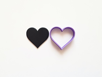 cœur argile coupeur ensemble 1 bijoux Goujon mini petit base forme l'amour biologique pendentif 3d print model - Mito3D
