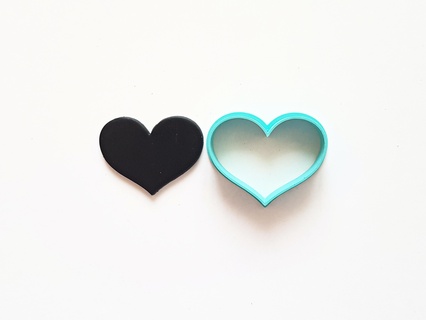 heart clay cutter set 9 Jewelry stud mini small basic shape love organic pendant 3d print model - Mito3D