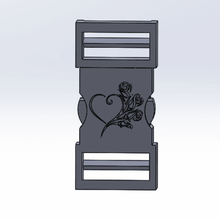 coeur clip bijoux l'amour 3d print model - Mito3D