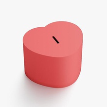 heart coin box tool valentines day container gift love money amour souvenir bank piggy thrift-box moneybox model shape casket 3d print model - Mito3D