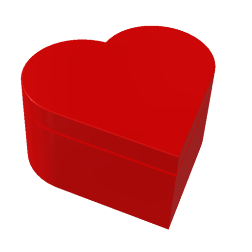 corazón envase joyería joya caja enamorado valentines day día San Valentín 3D print model - Mito3D