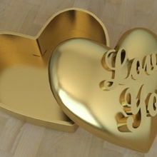 coração recipiente a casa loveyou decoração 3dp 3dprint 3dmodel 3d print model - Mito3D
