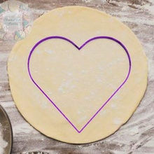 corazón Galleta cortador corte masas pastel cortadores panadería sellos moldes san valentin día 3d print model - Mito3D