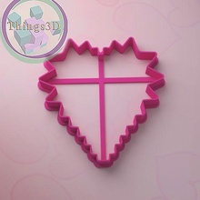 heart cookie cutter cutting cake cutters stamps cookiecutter frame bell christmas skates sled deer clay love car valentine'sday 3d print model - Mito3D
