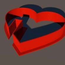 heart cookie cutter coffee mug cup 3d print model - Mito3D