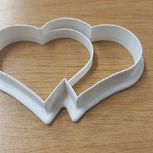 heart cookie cutter form - 10cm 393 inch kitchen food hearts 3d print model - Mito3D