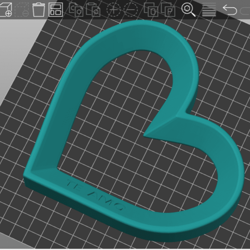 kalp Corazon Valentin Aşk 3D print model - Mito3D