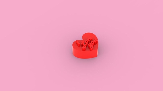 kalp çift model 2 çerçeve Aşk sevgililer gün Dostluk Sanat dekor erkek çocuk kız arkadaşı 3d print model - Mito3D