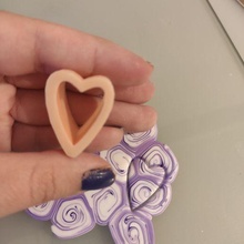 corazón cortador herramienta polímero arcilla polimerica disfraz joyería joya artesanía mano 3d print model - Mito3D