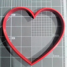 heart cutter cookie 3d print model - Mito3D