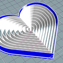heart cutting cookie cutter x10 sizes home hearts 3d print model - Mito3D
