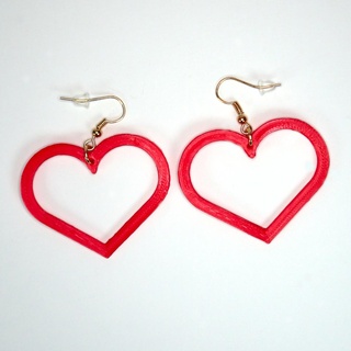 cuore orecchino jewelsxcults orecchini amore San Valentino buon gioielli 3d print model - Mito3D