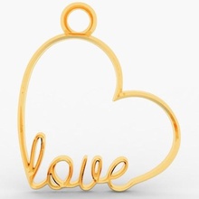 heart earrings - pendant jewelry art fashion print valentine love earring keychain 3d print model - Mito3D