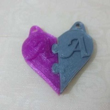 heart earrings jewelry necklace sweetheart 3d print model - Mito3D