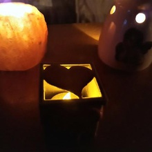 kalp elektrikli mum kutusu ev giftbox romantizm Romantik ışık aşk valentinesday depolama 3d print model - Mito3D
