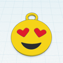 heart eyes gadget keychains 3d print model - Mito3D