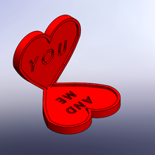 kalp hediye 3d baskı çeşitli yazdırılabilir yaratıcı onu mevcut valentine Romantik romantizm basit dekorasyon masa aşk 3d print model - Mito3D