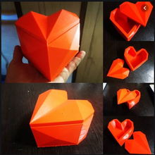 corazón caja de regalo la herramienta pie titular escritorio florero cuadro maceta las macetas planta ollas 3d print model - Mito3D