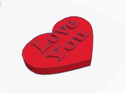 heart gift love 3d print model - Mito3D