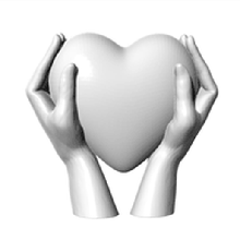 coração mãos amar 3d print model - Mito3D