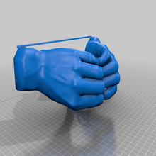 kalp eller tiz araç 3d baskı 3d print model - Mito3D