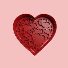 heart hearts valentine valentine's day love cutters moulds cutter valentines 3d print model - Mito3D