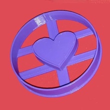 heart hole cookie cutter cutting cookies st valentine valentine's day love 3d print model - Mito3D