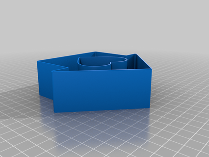 heart house nestable box v1 Various thing 3d print model - Mito3D