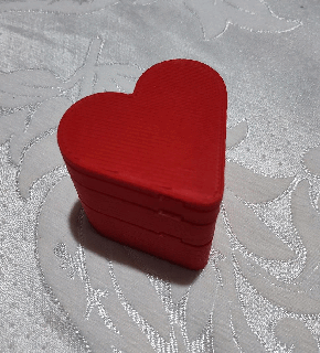 heart jewelry storage box box heart storage  3d print model - Mito3D