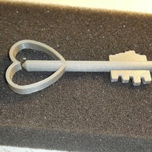 heart key clef coeur various 3d print model - Mito3D