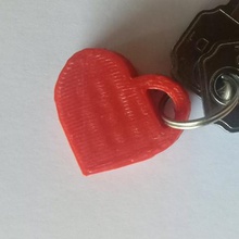 cuore anello per chiavi gioielli pendenti ciondolo pendentif san valentin il giorno di valentino portachiavi porte-cl coeur keychain 3d print model - Mito3D