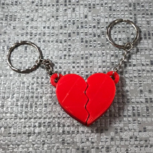 kalp anahtarlık anahtar sevgililer gün hediye 3d print model - Mito3D