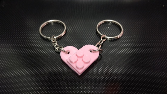 cœur porte clés Saint Valentin journée l'amour 3d print model - Mito3D