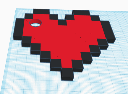heart keychain 3d print model - Mito3D