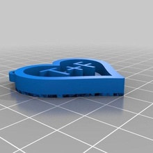 Herz Schlüsselbund Schmuck Schlüsselanhänger 3d print model - Mito3D