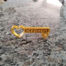 cœur de la clé bijoux chaîne valentine 3d print model - Mito3D