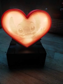 heart lamp stitch 3d print model - Mito3D