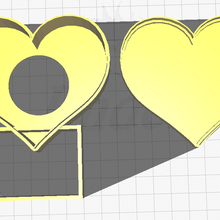 corazón lámpara ligero 3d print model - Mito3D