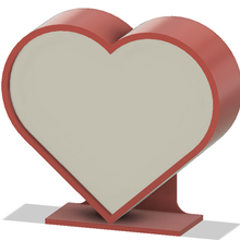 cuore lampada litofania arte valente San Valentino giorno amore 3d print model - Mito3D