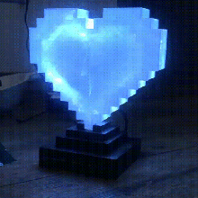 corazón de la lámpara casa escritorio 3d print model - Mito3D
