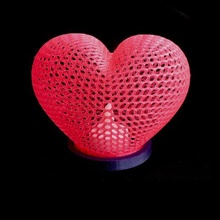 corazón LED te ligero soporte amor enamorado san valentin día vela lindo 3d print model - Mito3D