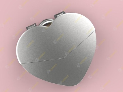 coração carta jogos namorados presente chaveiro pingente amar 3d print model - Mito3D