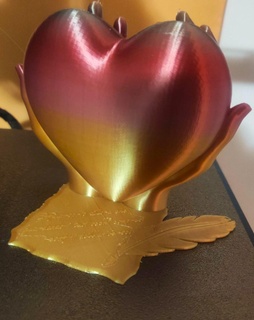 kalp Aşk cuore ifade aşk 3d print model - Mito3D