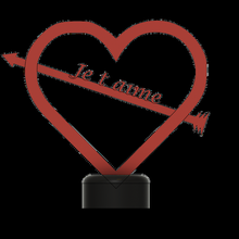 cuore amore st San Valentino santo valentin coppia 3d print model - Mito3D