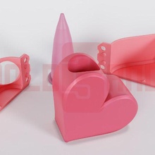 corazón molde 1 3d print model - Mito3D