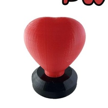 kalp gece ışık takı hediye Kuzu lambası Aşk sevgili 3d print model - Mito3D