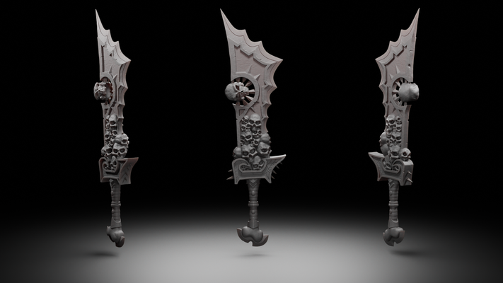 cœur of corruption ashbringer monde warcraft jeu arme artefact épée ax horde alliance sensationnel 3d print model - Mito3D