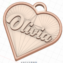 kalp Olivia takı Hediyeler hediye kolye 3d print model - Mito3D